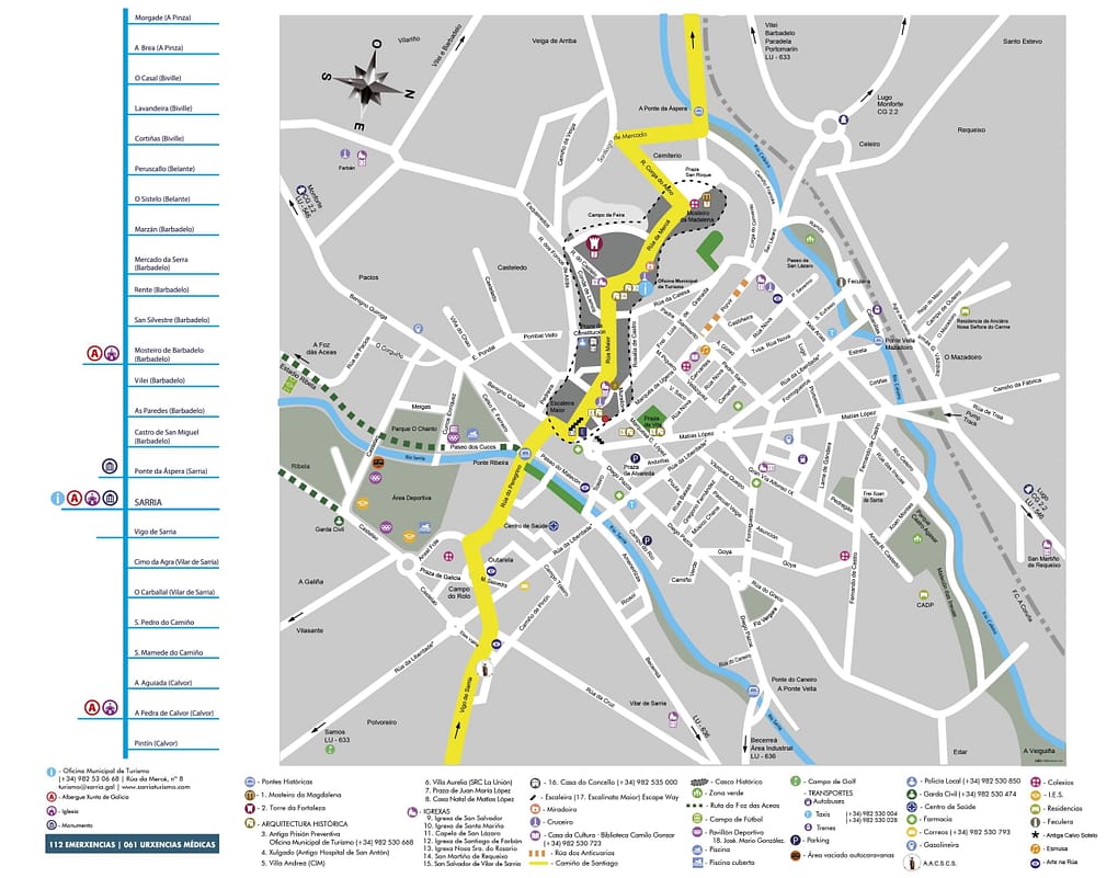 Mapa Callejero Sarria 2022