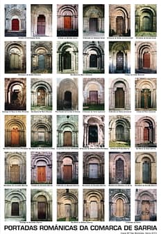 Portadas Románicas de la Comarca de Sarria. Foto: J.M. Díaz Bernárdez.